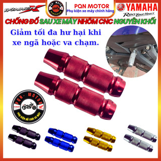 Gù Chống Đổ Sau Xe Máy Nhôm CNC Nguyên Khối – Nhựa ABS - Chế Gác Chân - Chống Đổ Sau Gai Nhám
