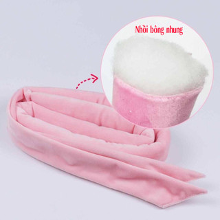 Dụng cụ uốn tóc không nhiệt – tạo kiểu xoăn sóng lớn khi ngủ – thiết kế nơ bướm – lụa cao cấp