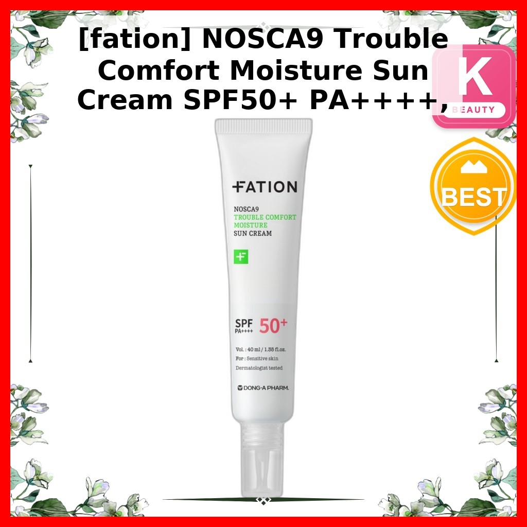 [fation] NOSCA9 Trouble Comfort Moisture Sun Cream SPF50 + PA + + +, 40ml, 1pc / Kem chống nắng Hàn 