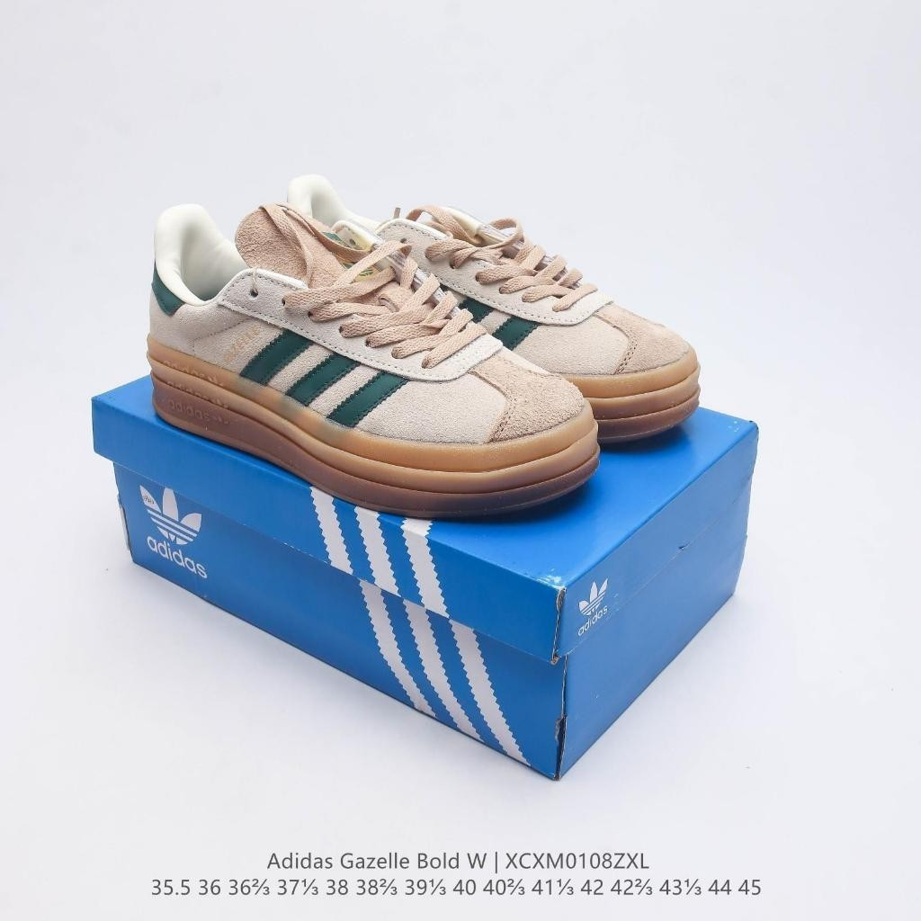 Originals Gazelle Bold W "Be Suede" Giày đế bệt thông thường Giày thể thao dành cho nam và nữ RXLN