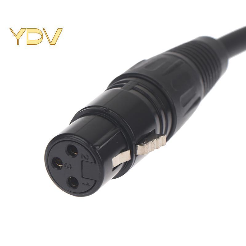 [YDV] DMX 3-PIN DMX512 Cáp đực sang nữ Đèn sân khấu LED PAR Dây tín hiệu DMX Thiết bị Dj Dòng tín hi