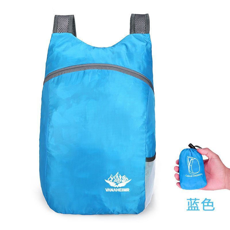 Student Travel Outdoor Large Capacity Waterproof Ultra-Light Backpack Foldable Skin Backpack pp Larg