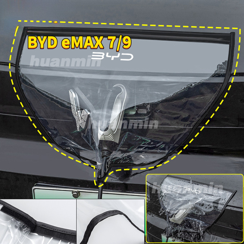 Dành Cho Xe BYD eMAX 7 eMAX 9 DM-i Xe Ngoài Trời Sạc Chống Thấm Nước Xe Điện Sạc Từ Bảo Vệ Mưa