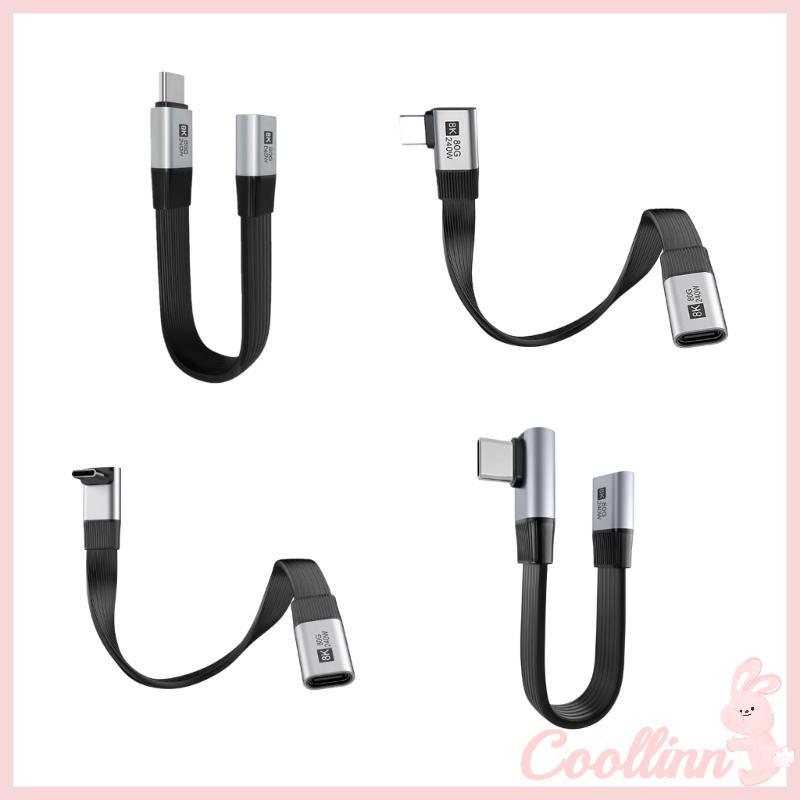 Cáp nối dài COO 80Gbps USB C sang USB C 240W Cáp hiển thị sạc nhanh Hỗ trợ cáp dữ liệu 8K 60Hz 80Gbp