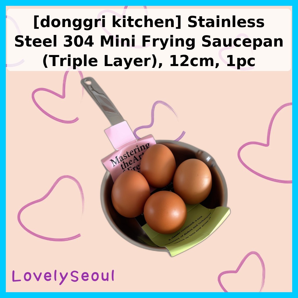 [dongggi nhà bếp] Chảo chiên Mini inox 304 (Ba lớp), 12cm, 1 cái của LovelySeoul