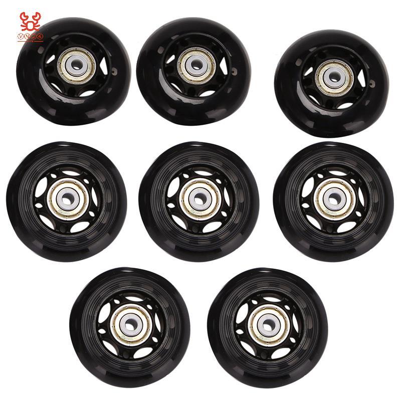 8 gói Bánh xe trượt patin nội tuyến, Bánh xe trượt patin trong nhà / ngoài trời, Bánh xe thay thế có