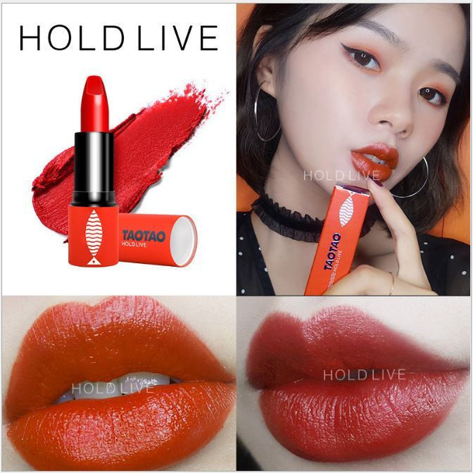 TQ~HOLDLIVE Summer Sea King Lipstick, Slightly Moisturizing Velvet Lipstick, Moisturizing Orange-Bro