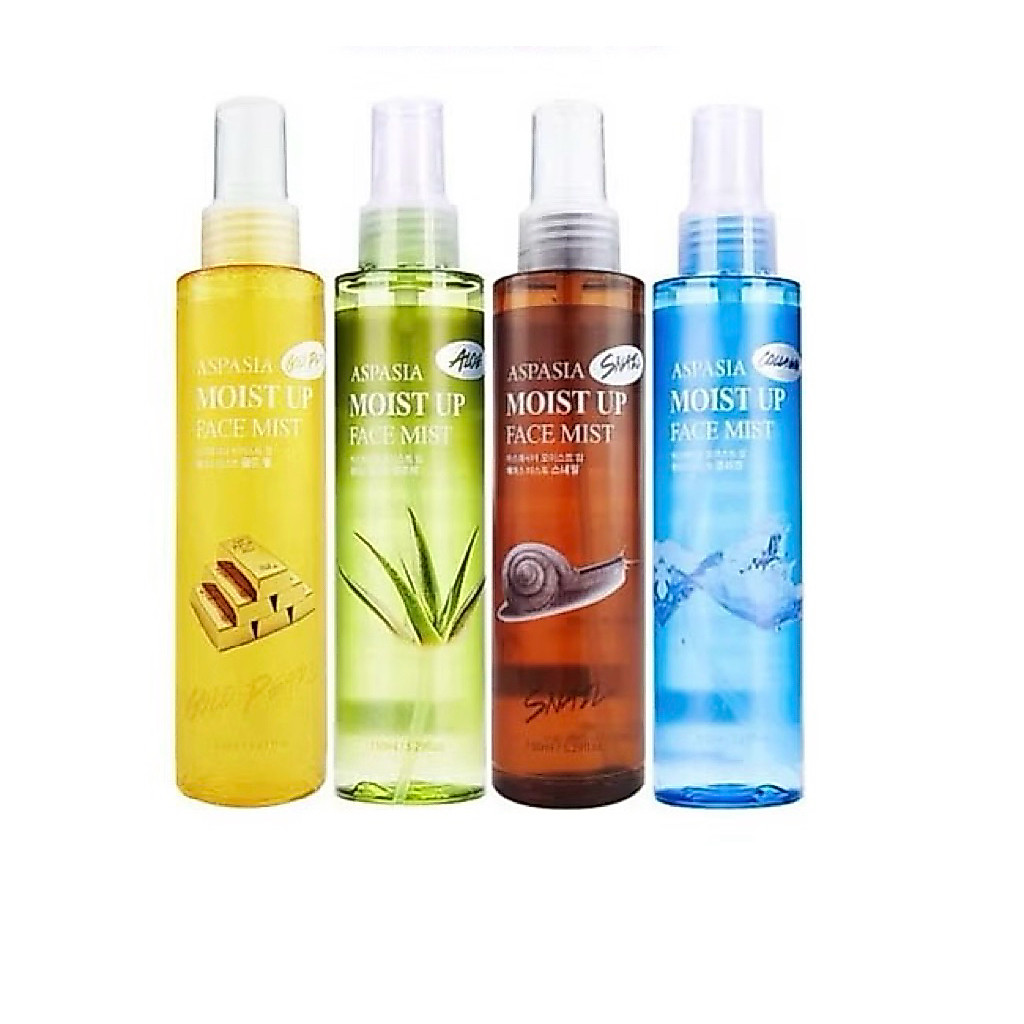 Xịt khoáng ASPASIA dưỡng ẩm và khoá nền hiệu quả Moist Up Face Mist 150ml