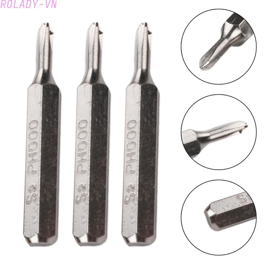 #ROYALLADY#3pcs PH000 Cross Screwdriver Bits 532 Inch Hex Shank Compatible with Power Tools