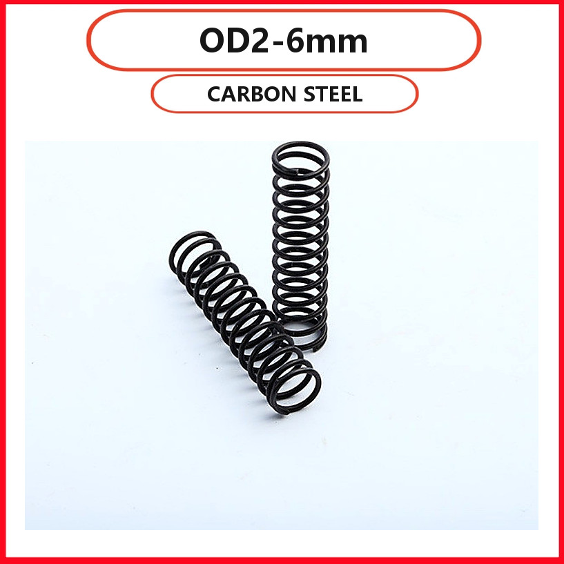 Lò xo nén thép Carbon d0.3mm * OD2-6mm L = Lò xo công nghiệp hạng nặng 5-50mm 【 WJX-R 】