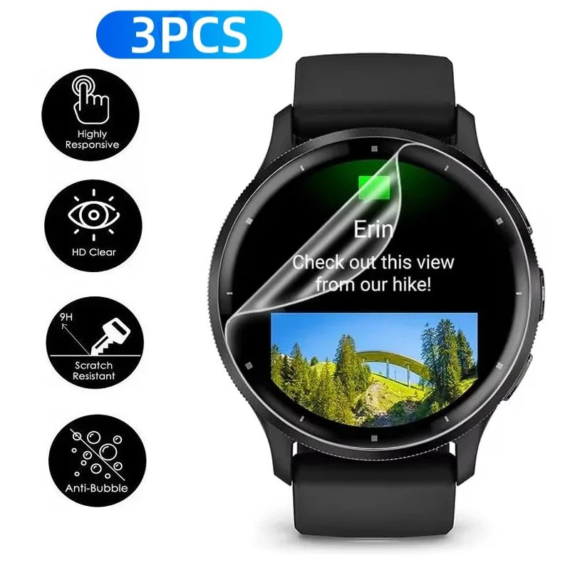 1-3 Chiếc HD Bảo Vệ Màn Hình Hydrogel Mềm Cho Garmin Venu X1 SQ 2 4 3S 3 2S 2 Plus Epix Pro Gen 2 51