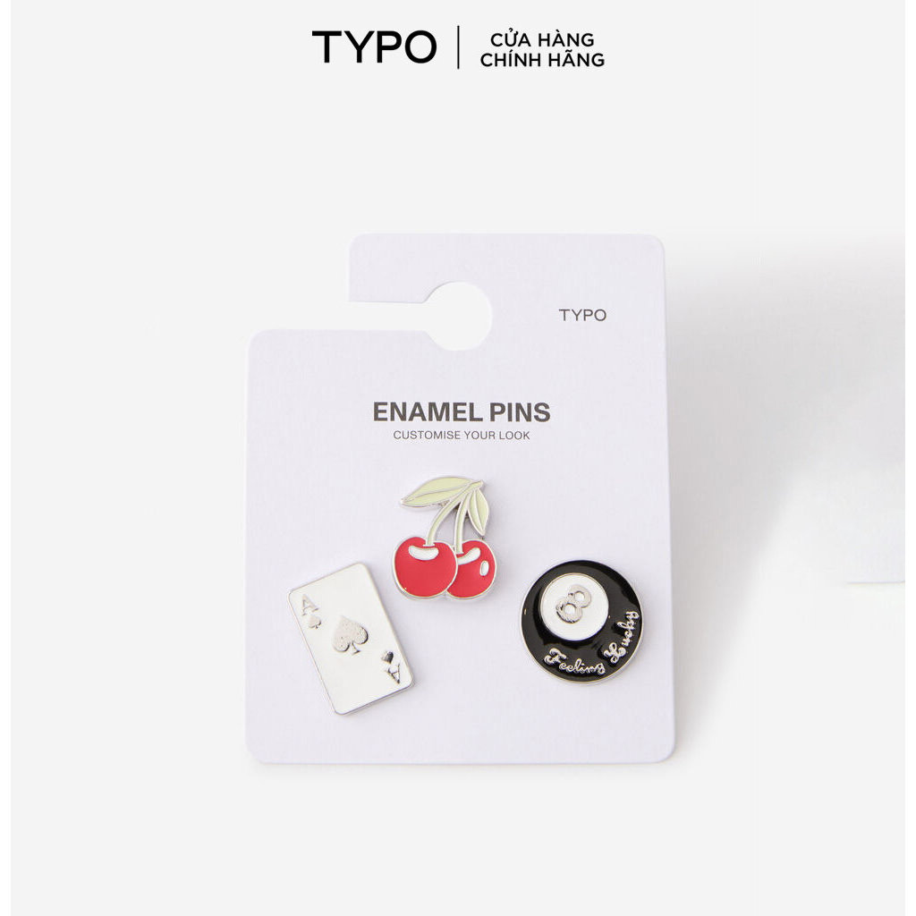 TYPO - Huy Hiệu Cài Áo Enamel Pins 3Pack - 1685799-31