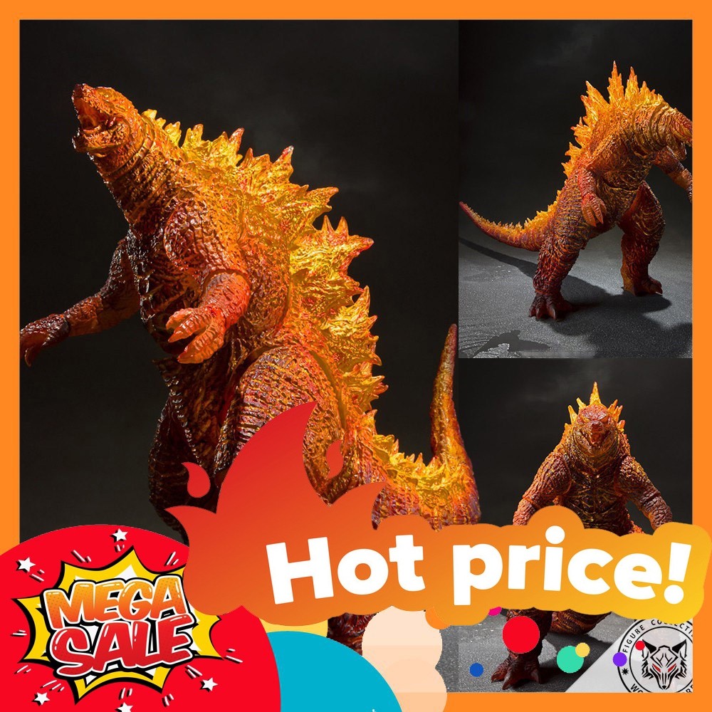 🌟GIÁ HỦY DIỆT🌟 Mô Hình Godzilla Burning Kèm Hiệu Ứng Phun Lửa SHM Godzilla vs Kong 2021 Full Box
