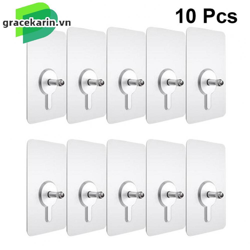 [GRCEKRIN-VN]Damage Free Picture Hanging Set 10Pcs Screw Stickers for Photo Frames and Decors