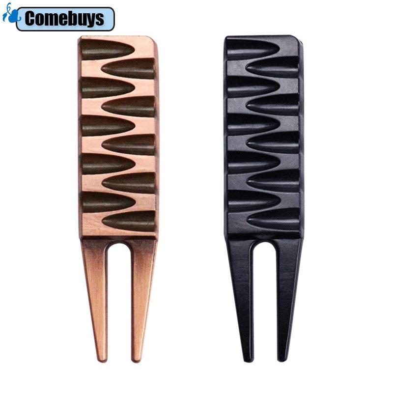 Com * Golf Divot Tool Golf Divot Marker Pitch Groove Cleaner Golf Putting Green Fork