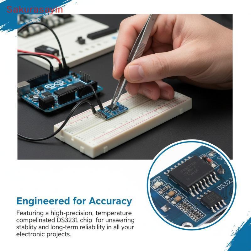{Sakurasayin} 1 Chiếc Mô Đun Bộ Nhớ Hẹn Giờ DS3231 AT24C32 IIC RTC Module Có Pin Clo Thay Thế DS1307