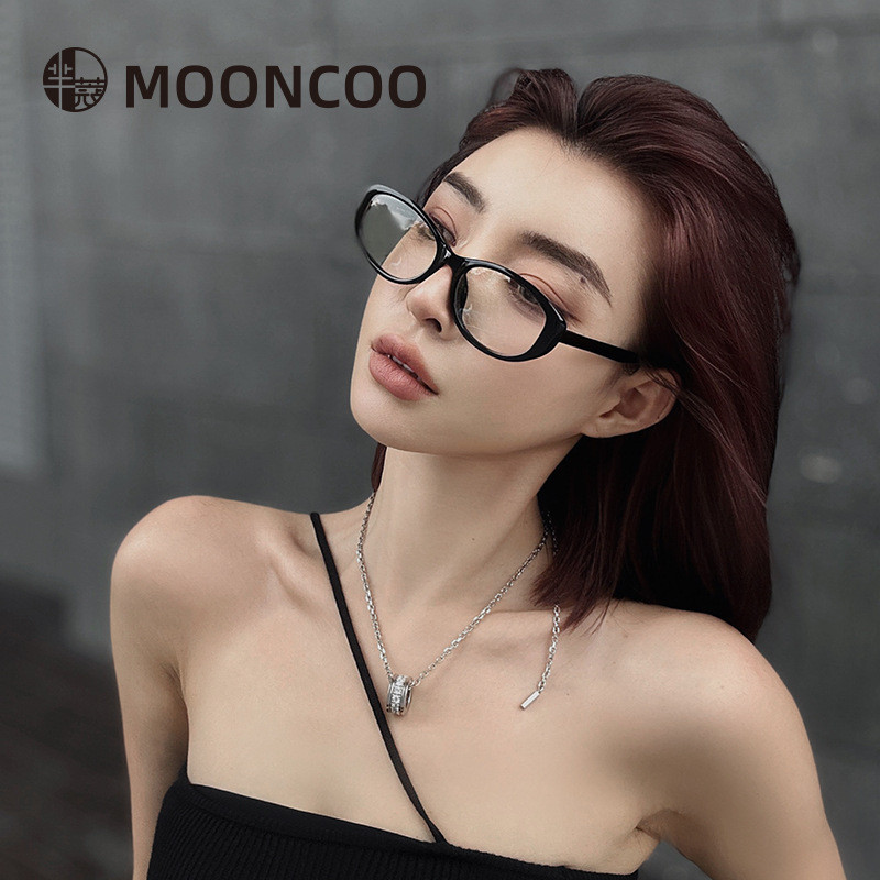 Preferred#MiKou Cat Eye Anti-Blue Light Glasses Frame, Ultra-Light Fashion Eyeglass Frame, Retro Ova