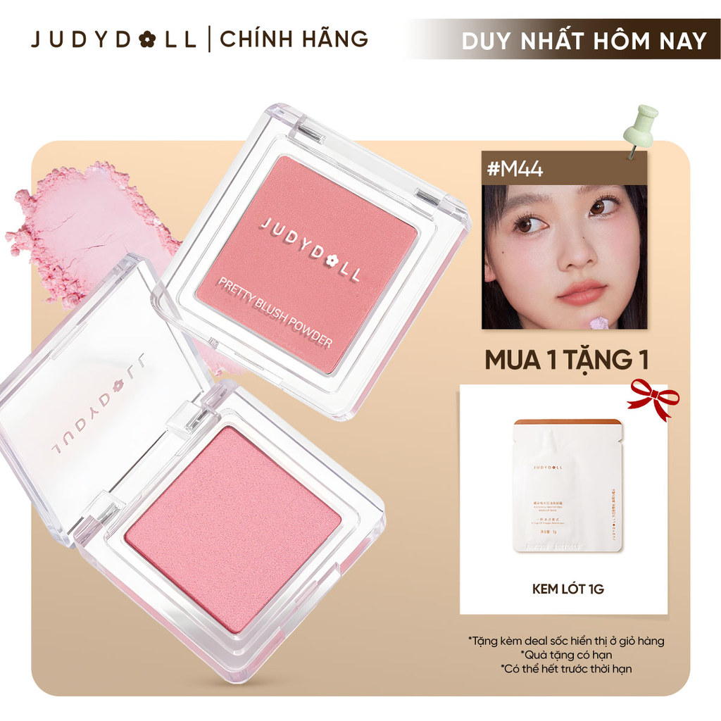 JUDYDOLL Phấn má hồng Judydoll Pretty Blush Powder Chất mịn Tự Nhiên Đa dạng màu hot 2g