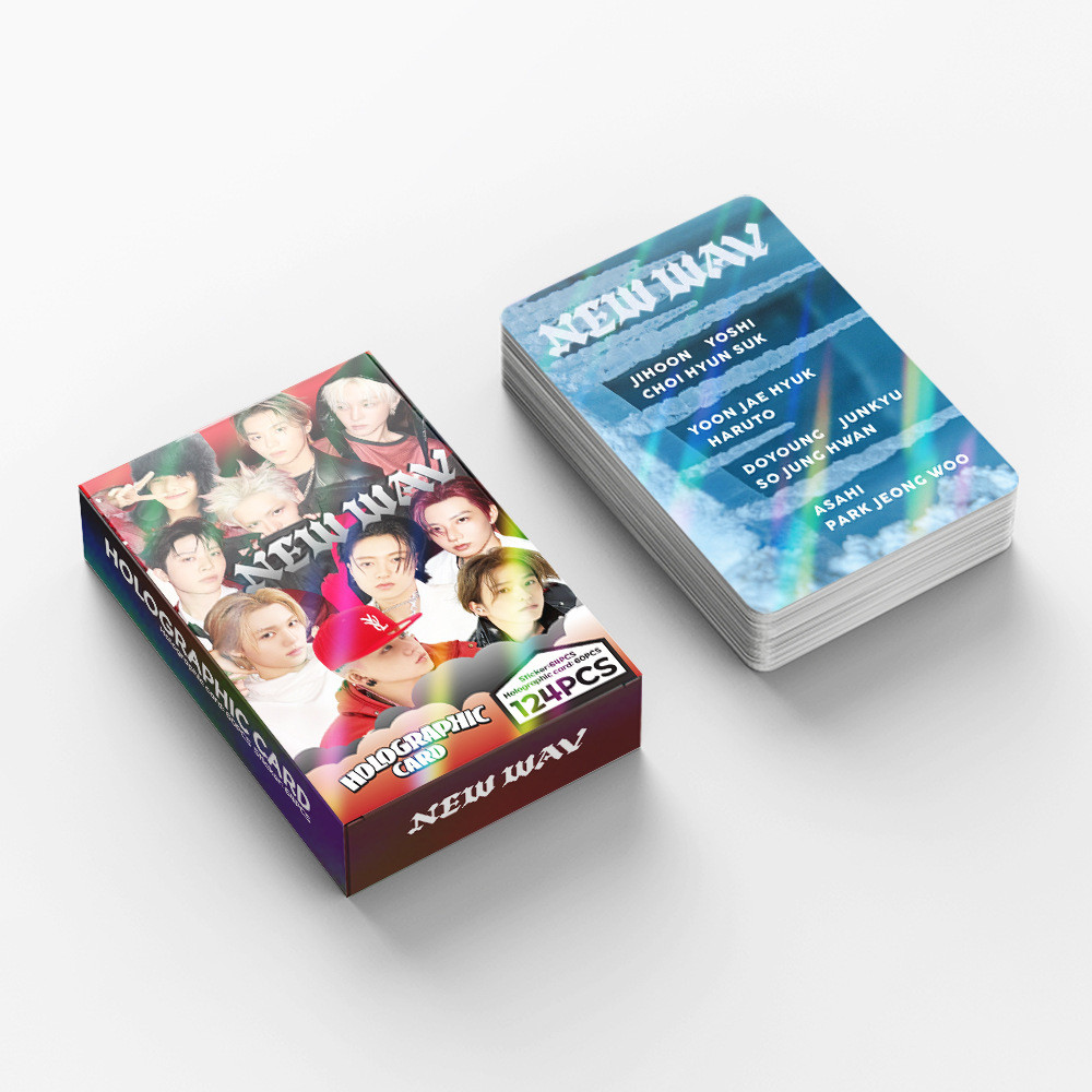 Bộ 50-55 Tre PEASURE NEW WAV Laser HOLOGRAPHIC LOMO Cards REBOOT KING KONG Photocards BONA Haruto Hy