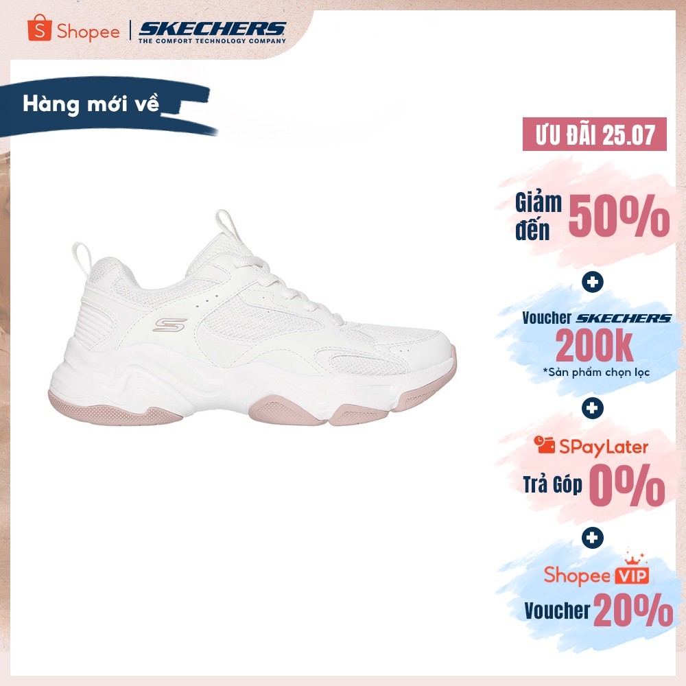 [ĐỘC QUYỀN ONLINE] Giày Thể Thao Nữ Skechers BOBS Sport Diego Thường Ngày - 117685-W Memory Foam