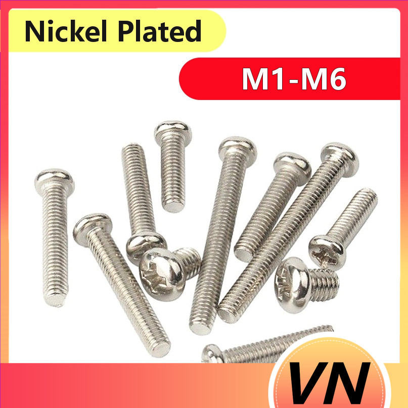 Vít đầu tròn mạ niken M1-M6 Có sẵn nhiều thông số kỹ thuật [YL-VN]