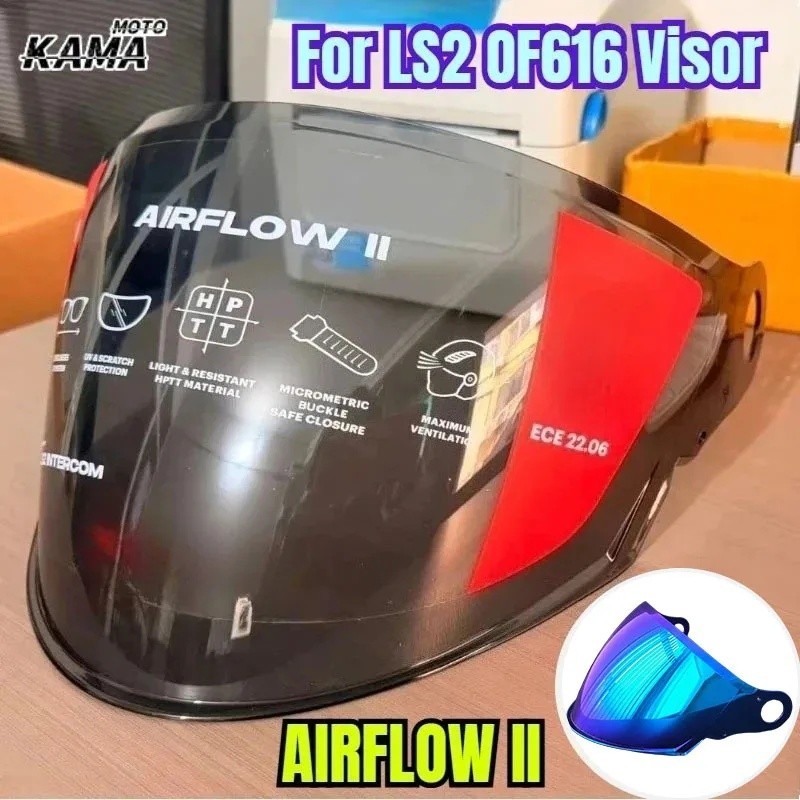 Dành Cho LS2 AIRFLOW II Nửa Mũ Bảo Hiểm Spoiler Tấm Che Nhiều Màu Sắc, Dành Cho Ống Kính Mũ Bảo Hiểm