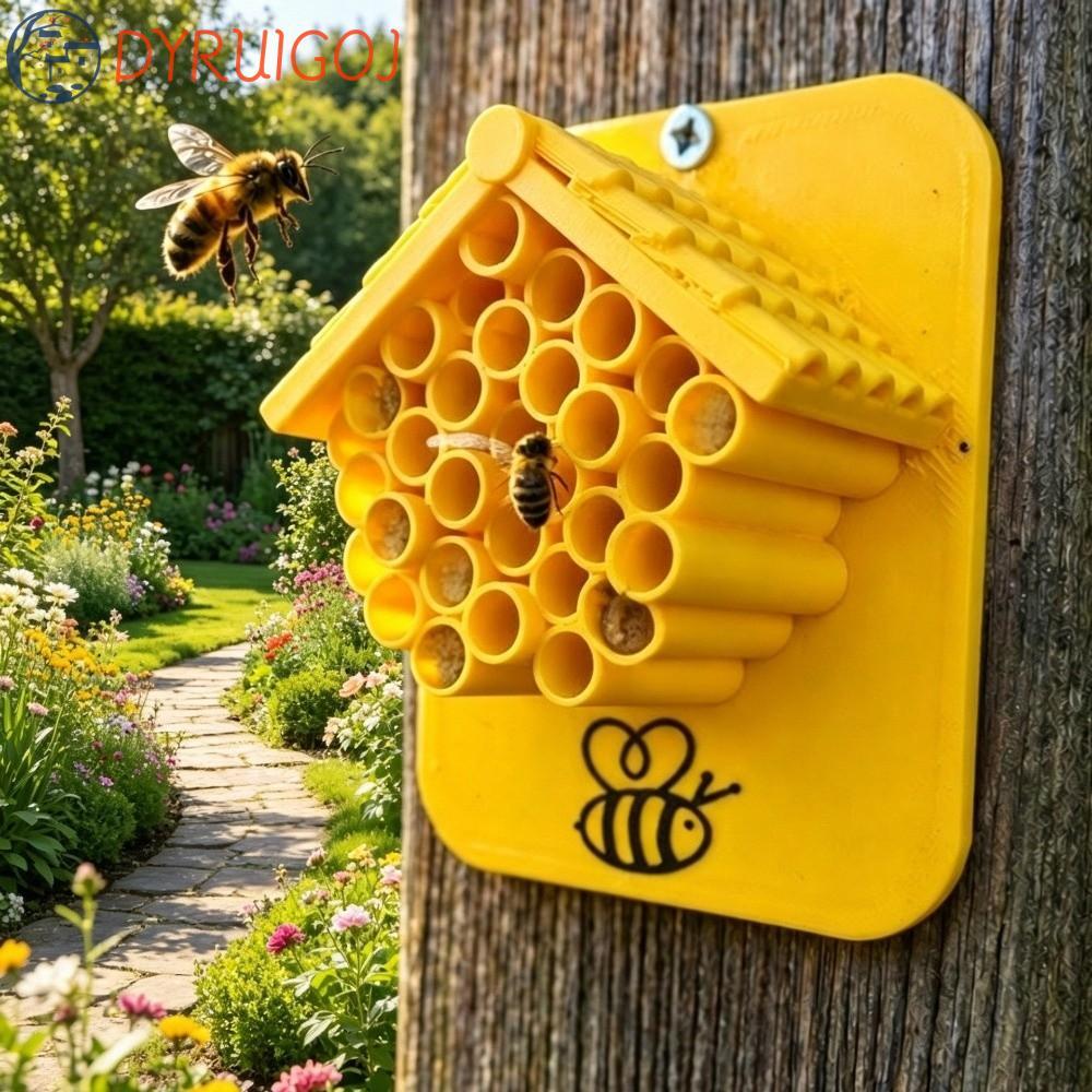 DYRUIDOJ Bee Hotel, Safe Haven Plastic Garden Bee House, Sáng tạo thân thiện với môi trường Thu hút 