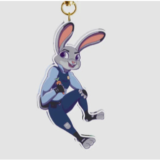 Judy Hopps Zootopia Inspired Acrylic Keychain Mua Decor Shop