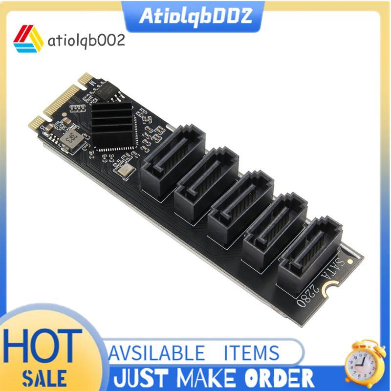M. 2 NGFF B-KEY sang SATA Adapter Multiplier Chức năng- Thẻ mở rộng cổng SATA Hỗ trợ M. 2 đến 5 cổng