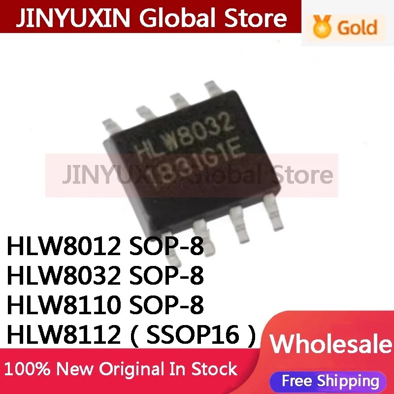 5 CHIẾC HLW8012 HLW8032 HLW8110 HLW8112 SOP-8 SSOP-16 IC chip còn hàng Bán buôn