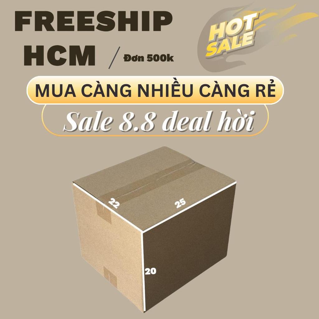 Hộp Carton Thường 25x22x20 Combo 100 Cái