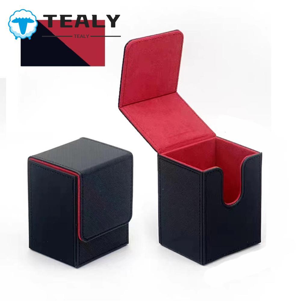 TEALYMY Game MTG Trading Card Holder, PU Storage Deck Box, Box Organizer Protectors Collectible Game