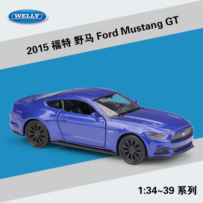 [Xe mô hình] WELLY WELLY 1: 36 Ford Mustang 2015 Ford Mustang GT Mô phỏng mô hình xe hợp kim