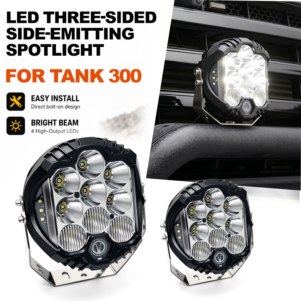 Ô Tô LED Thể Thao Đèn Làm Việc 5 / 7 Inch Offroad Combo Chùm Đèn Xe Phụ Trợ Đèn Pha Cho Lada Offroad