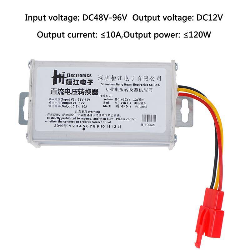 < CnaBpc > Bộ chuyển đổi DC 36V-72V sang 12V-10A 120W cho hòm điện Mới