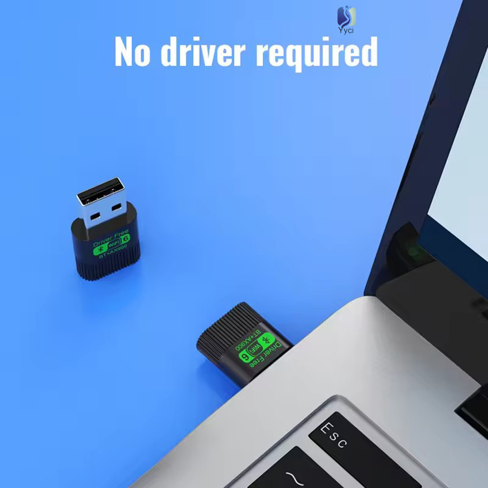 Bộ Chuyển Đổi USB WiFi 6 AX900 BT 5.4 Thẻ Mạng Không Dây WiFi 2.4G & 5GHz RGB Wlan Thu Cho PC / Lapt