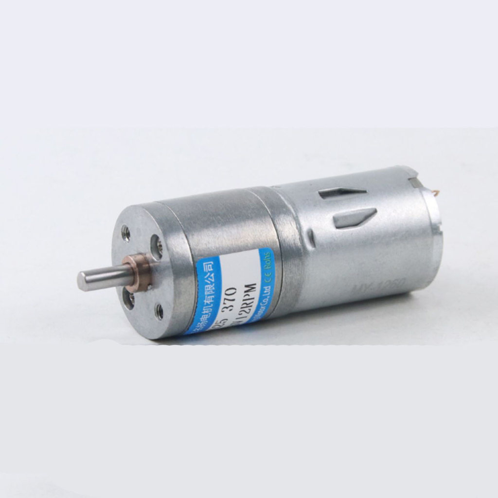 [Phát triển mạnh] Động cơ bánh răng Dc 6v 12v 24v 3w Jga25-370 Trục dài 25mm Hộp số nhỏ Tốc độ thấp 