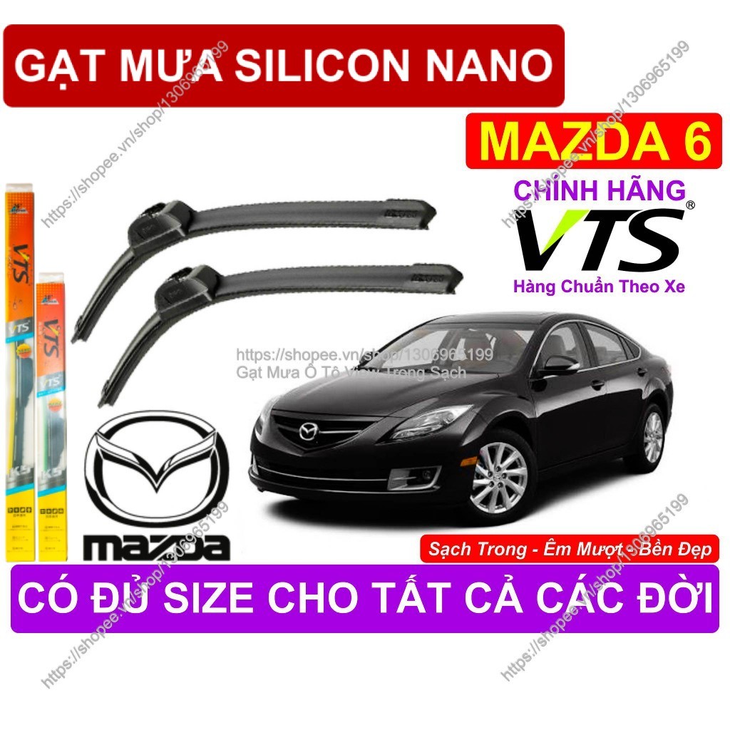 K5, Gạt Mưa Mazda 6, Gạt Mưa Đa Năng Cao Cấp, Cặp Gạt Mưa Kính Lái Mazda 6,  Mazda 6