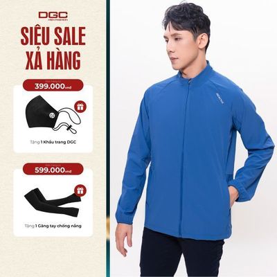 Áo khoác gió 1 lớp cổ đứng - Áo khoác gió nam mùa thu DGCs - WAJKBD102M-S