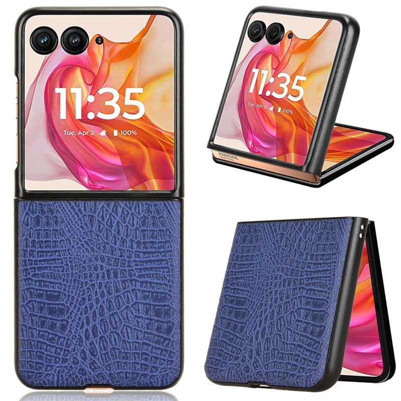 Ốp điện thoại Motorola Razr 70 Ultra Crocodile Họa tiết da mềm chống va đập Ốp lưng Motorola Razr 70