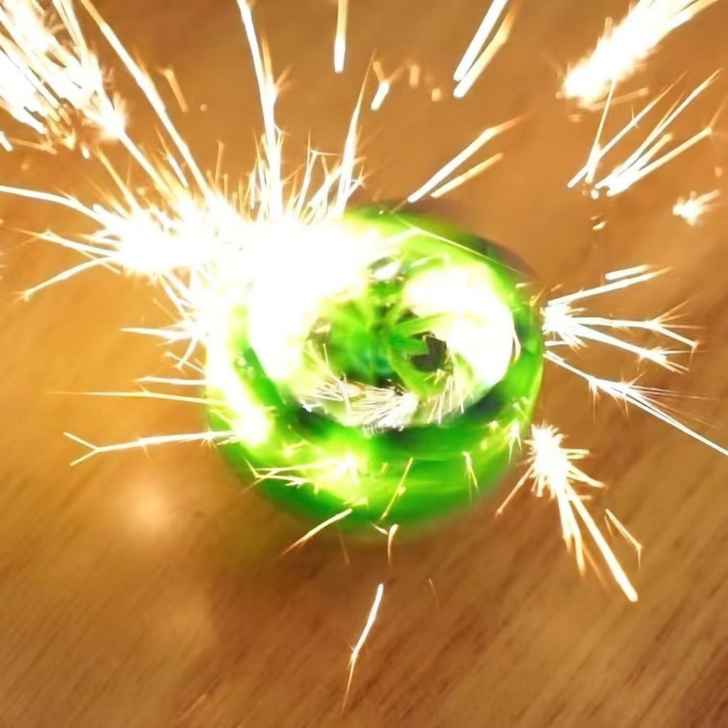Con quay đánh lửa con quay nado xẹt lửa vô cực Spinner phát sáng Gyroscope đồ chơi con xoay trẻ em-M