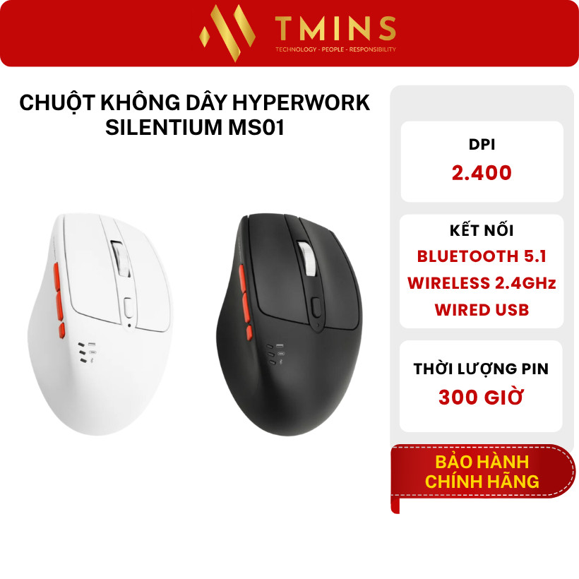 Chuột không dây HyperWork Silentium MS01