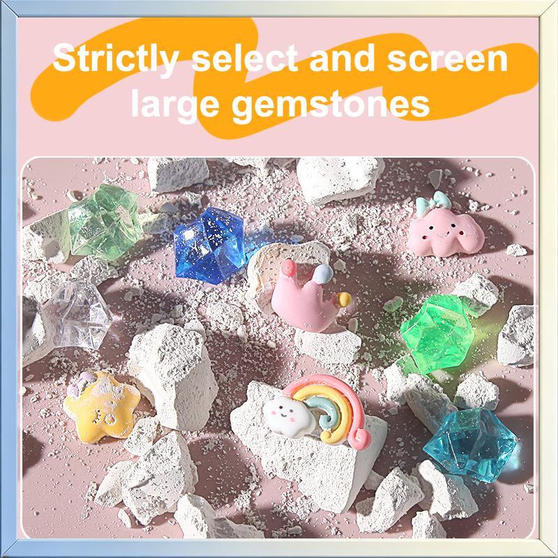 Any2Get5% Tắt Cầu Vồng Khảo Cổ Đào Đá Quý Đồ Chơi Đá Quý Đào Bộ Handmade Khai quật Kho Báu Đồ Chơi T