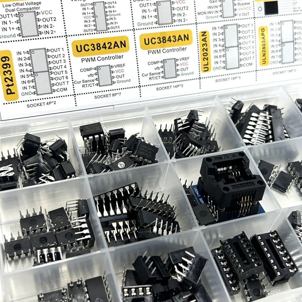 Bộ 150 chip IC tổng hợp Op-amp/động PC817 NE555 LM358 linh kiện sửa chữa