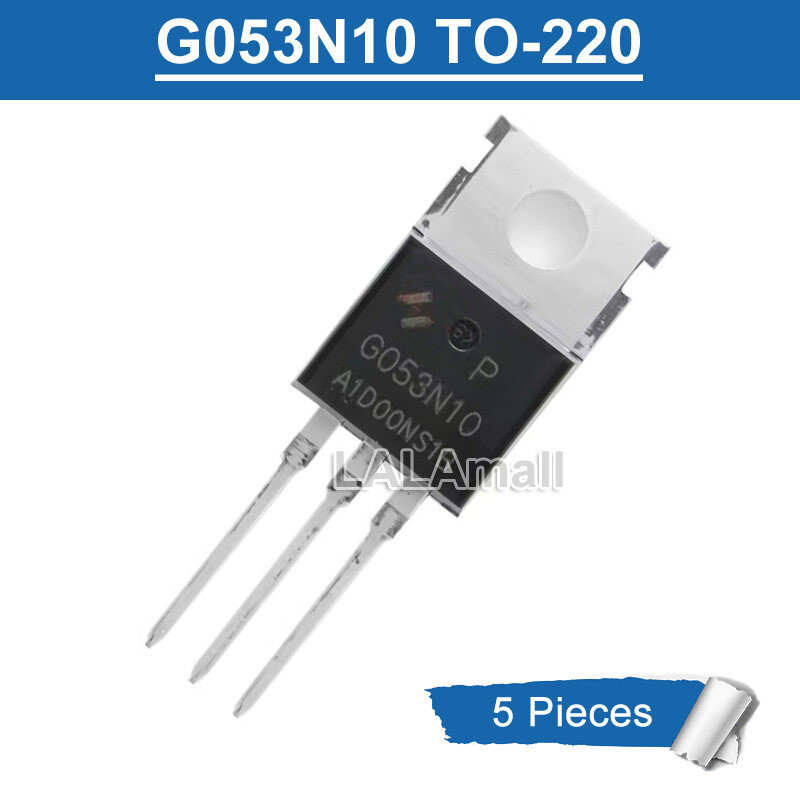 5 chiếc G053N10 HYG053N10 TO-220 HYG053N10NS1P 100V / 120A MOSFET kênh N Transistor mới nguyên bản