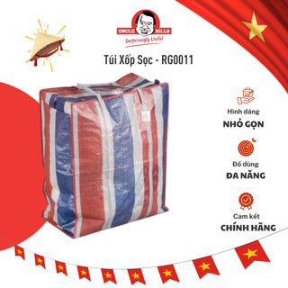 Túi xốp sọc 65 x 55 x 30 cm - xanh - uncle bills rg0011