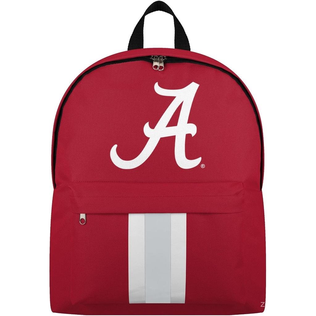 FOCO NCAA Chính thức được cấp phép màu đội ngũ Logo sơ cấp Solid Stripe Túi thể thao đại học Ba lô d