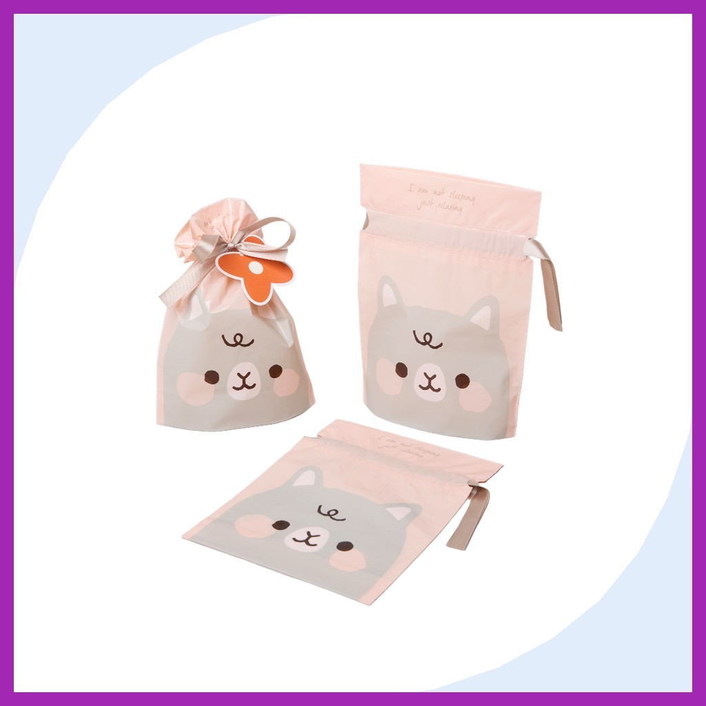 [daiso] Bộ túi quà tặng, Hồng, 5 chiếc / Túi quà Hàn Quốc / Thiết kế dễ thương của K-daiso