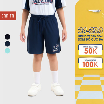 Quần short active bé trai CANIFA quần thể thao mát lạnh chống tia UV thấm hút và nhanh khô 2BS26S009