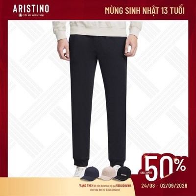Quần Jogger Thể Thao Dệt Kim Nam Cạp Thun ARISTINO Regular Fit APA008W3